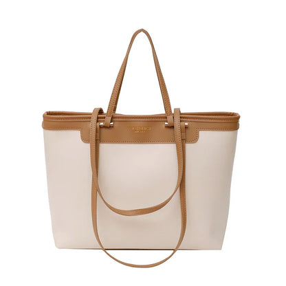 VIVI - Bolso Grande para el Día a Día en cuero vegano - Beige - CARMEN VELVET