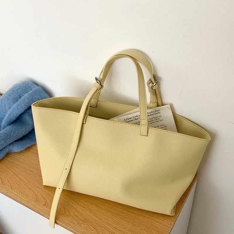 EDEN - Bolso Grande en cuero liso - CARMEN VELVET