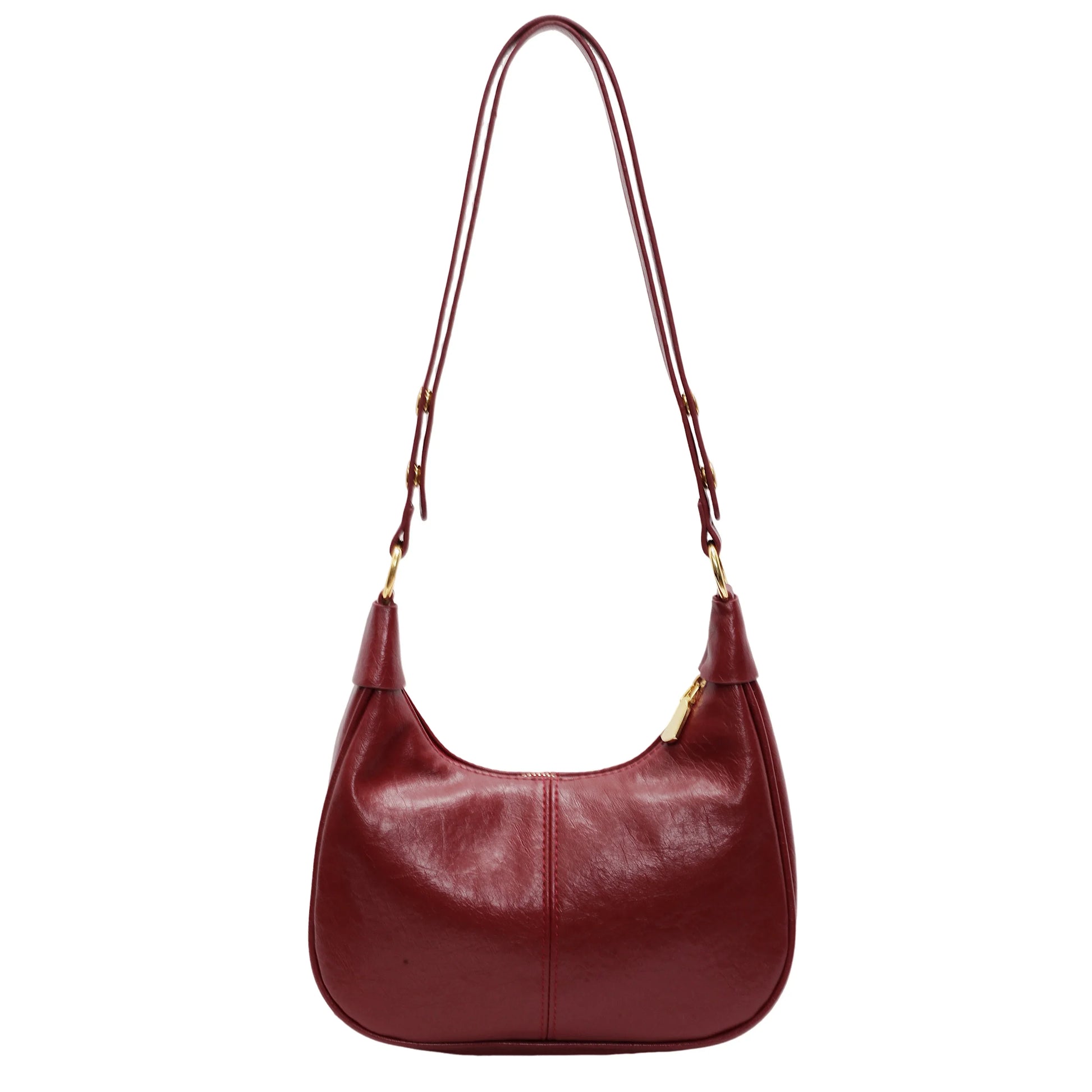 ALIA - Bolso Pequeño en cuero elegante - Rojo - CARMEN VELVET