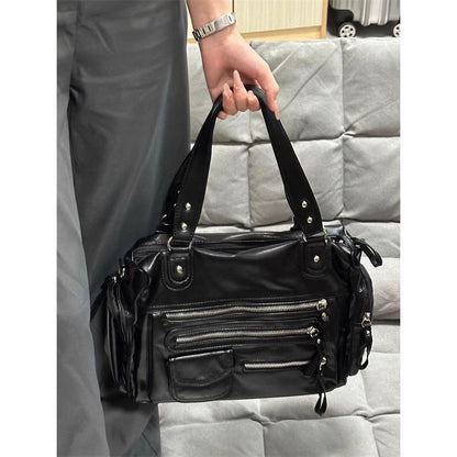 MARY - Bolso en cuero retro multibolsillos - CARMEN VELVET