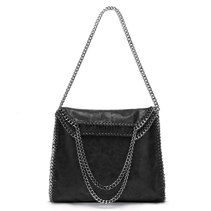 KONIE - Bolso en cuero suave con bandolera con cadena - CARMEN VELVET