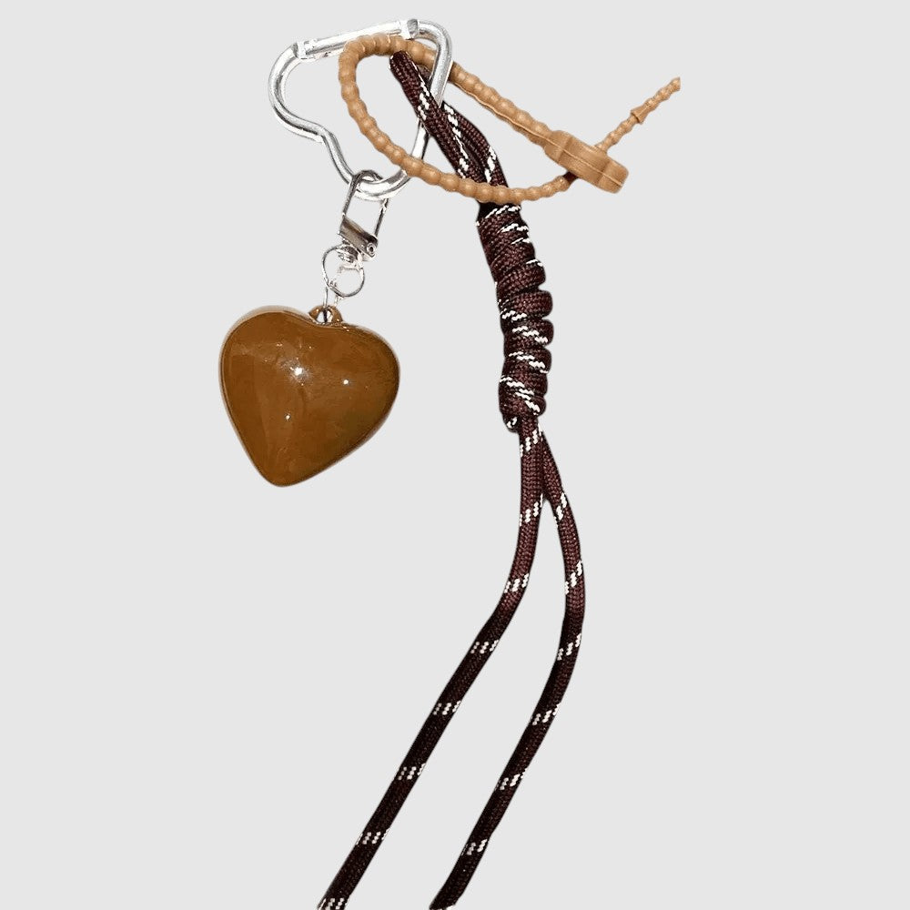 Porte-Clés en Coeur et Corde Tressée — image 1