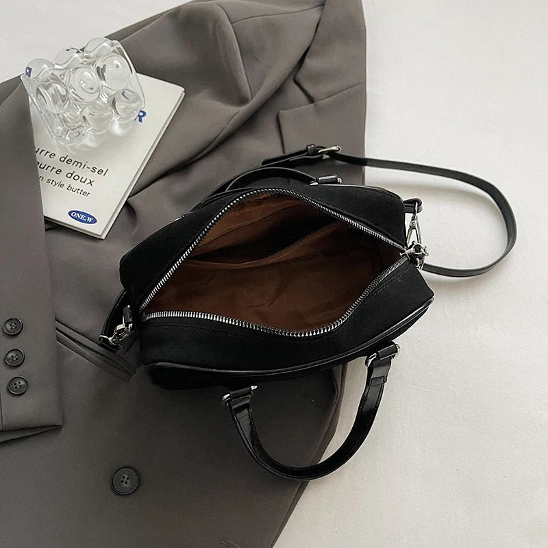MOLY - Bolso en ante con bandolera - CARMEN VELVET