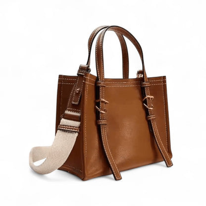PIXIS - Bolso Pequeño para el Día a Día en bandolera - Marrón - CARMEN VELVET