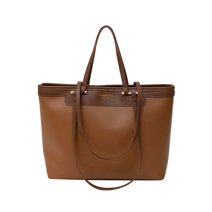 VIVI - Bolso Grande para el Día a Día en cuero vegano - Marrón - CARMEN VELVET