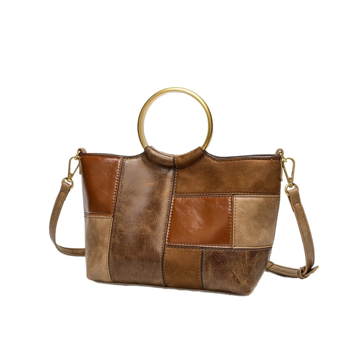 Sienna - Bolso para el Día a Día de mujer en cuero Patchwork - CARMEN VELVET