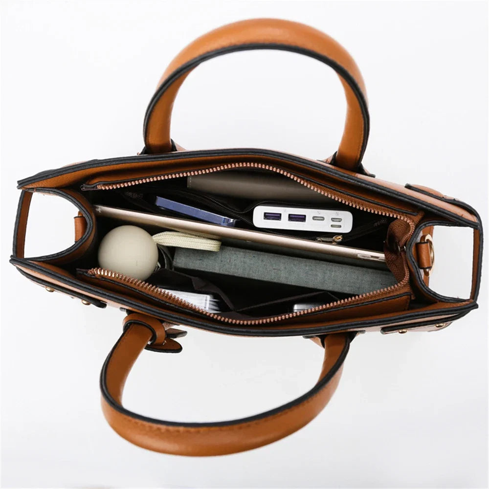 ESTRELLA - Bolso rectangular bandolera en cuero - CARMEN VELVET