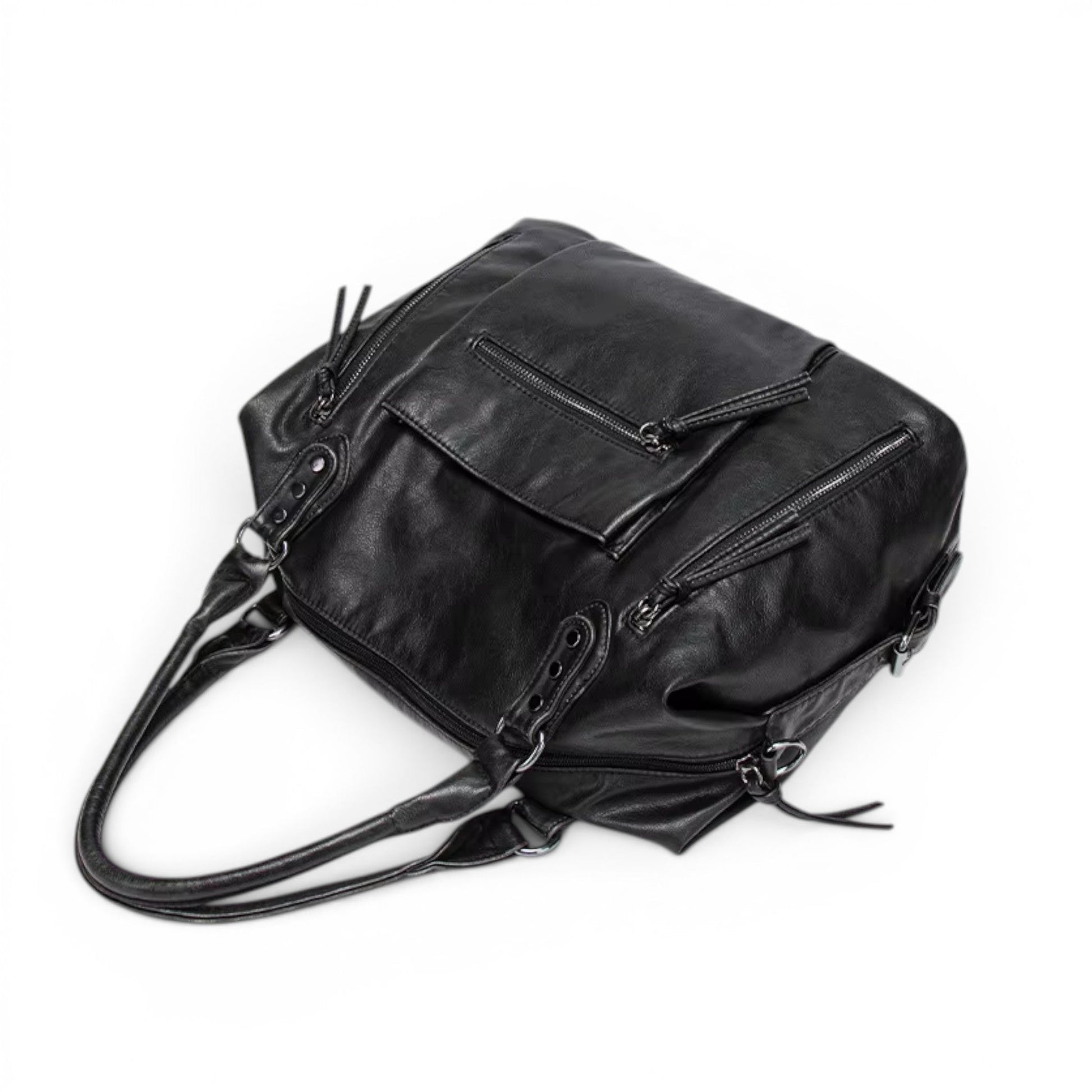QARYA - Bolso para el Día a Día de cuero multibolsillos - CARMEN VELVET