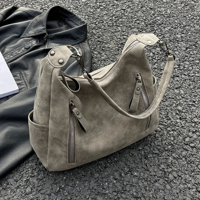 JESSICA - Bolso Grande en ante - CARMEN VELVET