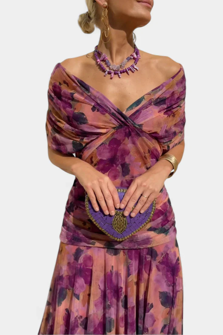 Azure - Vestido floral de elegancia ligera