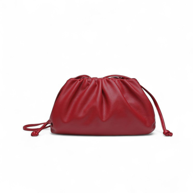 MILLY - Bolso Pequeño en cuero con bandolera - Rojo - CARMEN VELVET