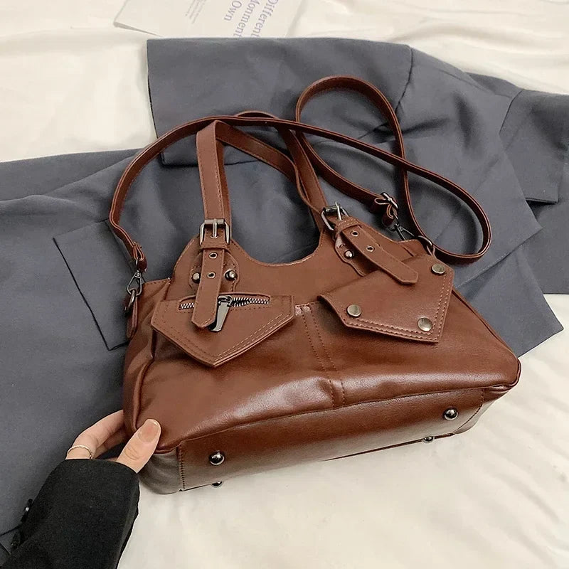 CYNTHIA - Bolso para el Día a Día de cuero multibolsillos - CARMEN VELVET