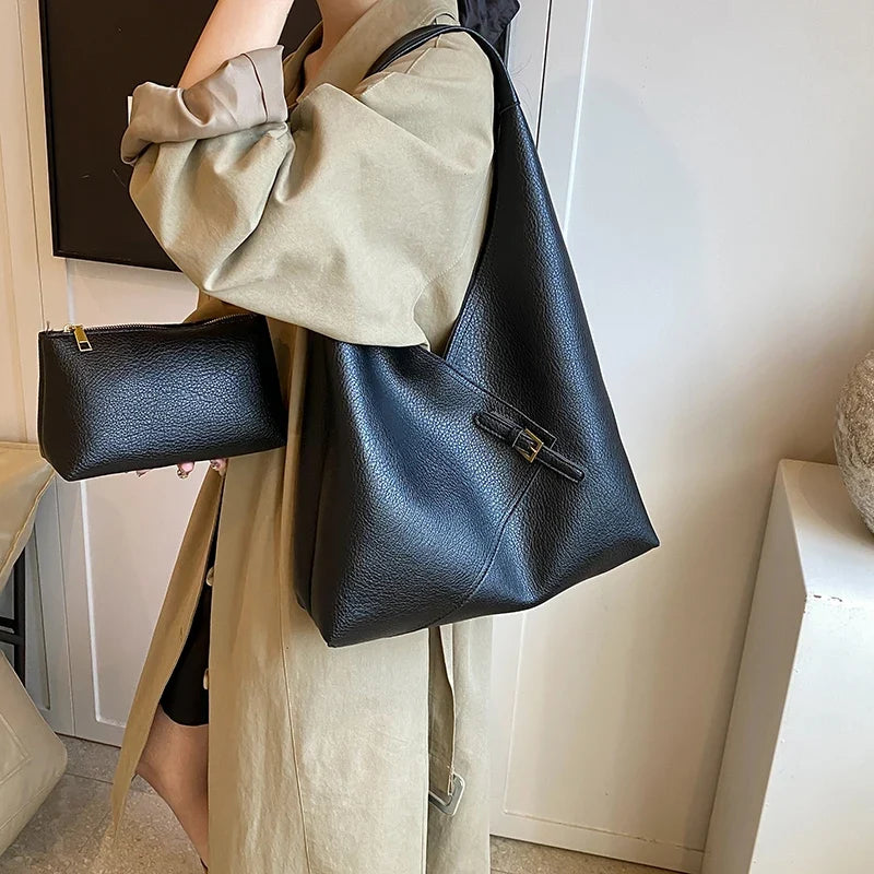 LICA - Bolso Grande para el Día a Día en cuero suave - CARMEN VELVET
