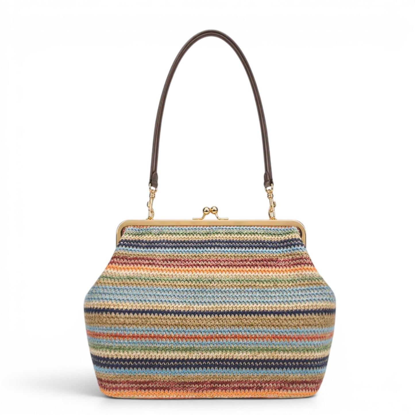 Soléane - Bolso Grande de mujer paja trenzada elegante - Multicolor - CARMEN VELVET