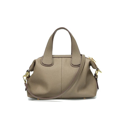 NELLY - Bolso Pequeño en cuero liso - Beige - CARMEN VELVET