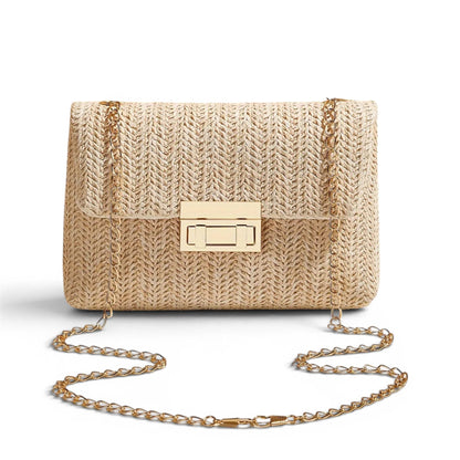Linéa - Bolso Pequeño de mujer en paja Chic - Beige - CARMEN VELVET