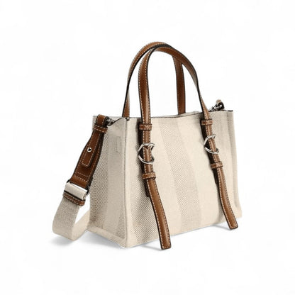 PIXIS - Bolso Pequeño para el Día a Día en bandolera - Beige - CARMEN VELVET
