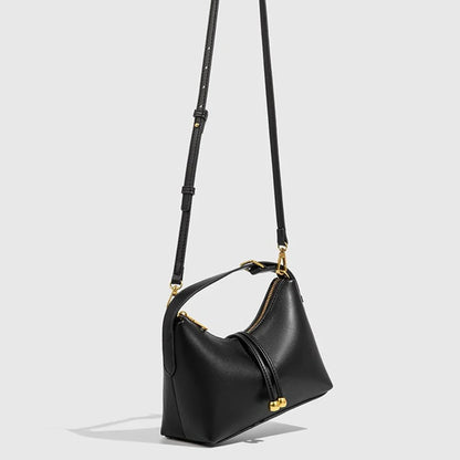 Laufey - Bolso Hobo de Mujer en cuero liso - CARMEN VELVET
