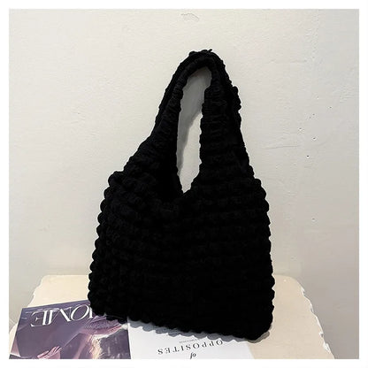 ILANA - Bolso Grande acolchado - Oscuro - CARMEN VELVET