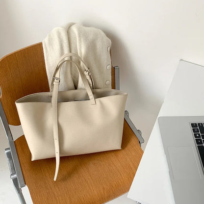 EDEN - Bolso Grande en cuero liso - CARMEN VELVET