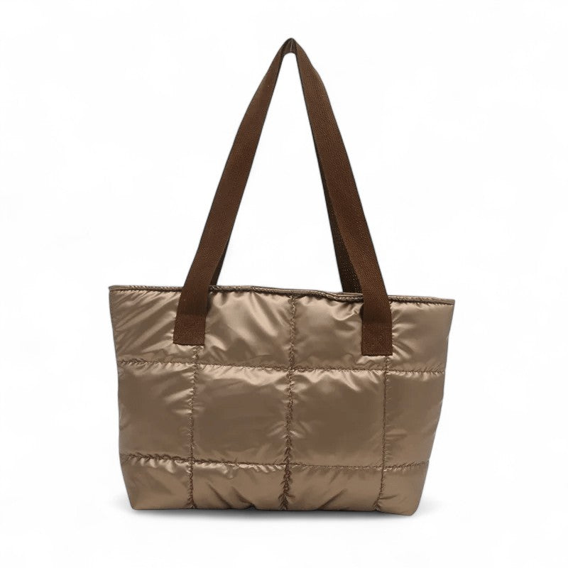NEYLA - Bolso Grande acolchado - Dorado - CARMEN VELVET