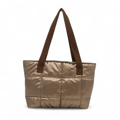 NEYLA - Bolso Grande acolchado - Dorado - CARMEN VELVET