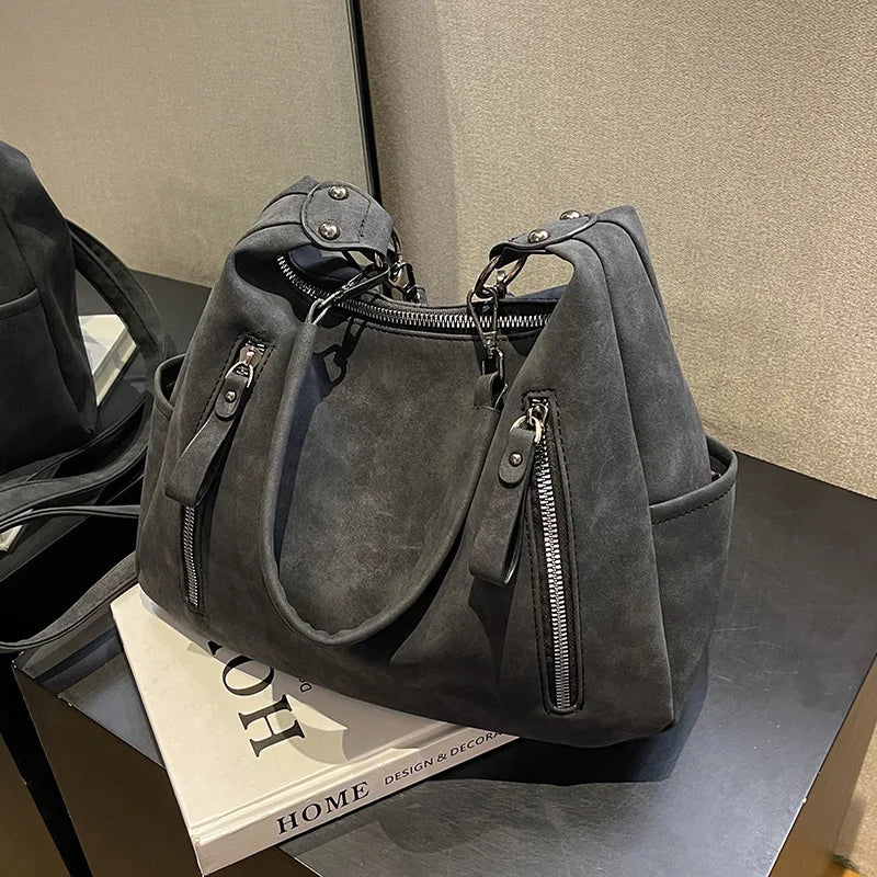 JESSICA - Bolso Grande en ante - CARMEN VELVET