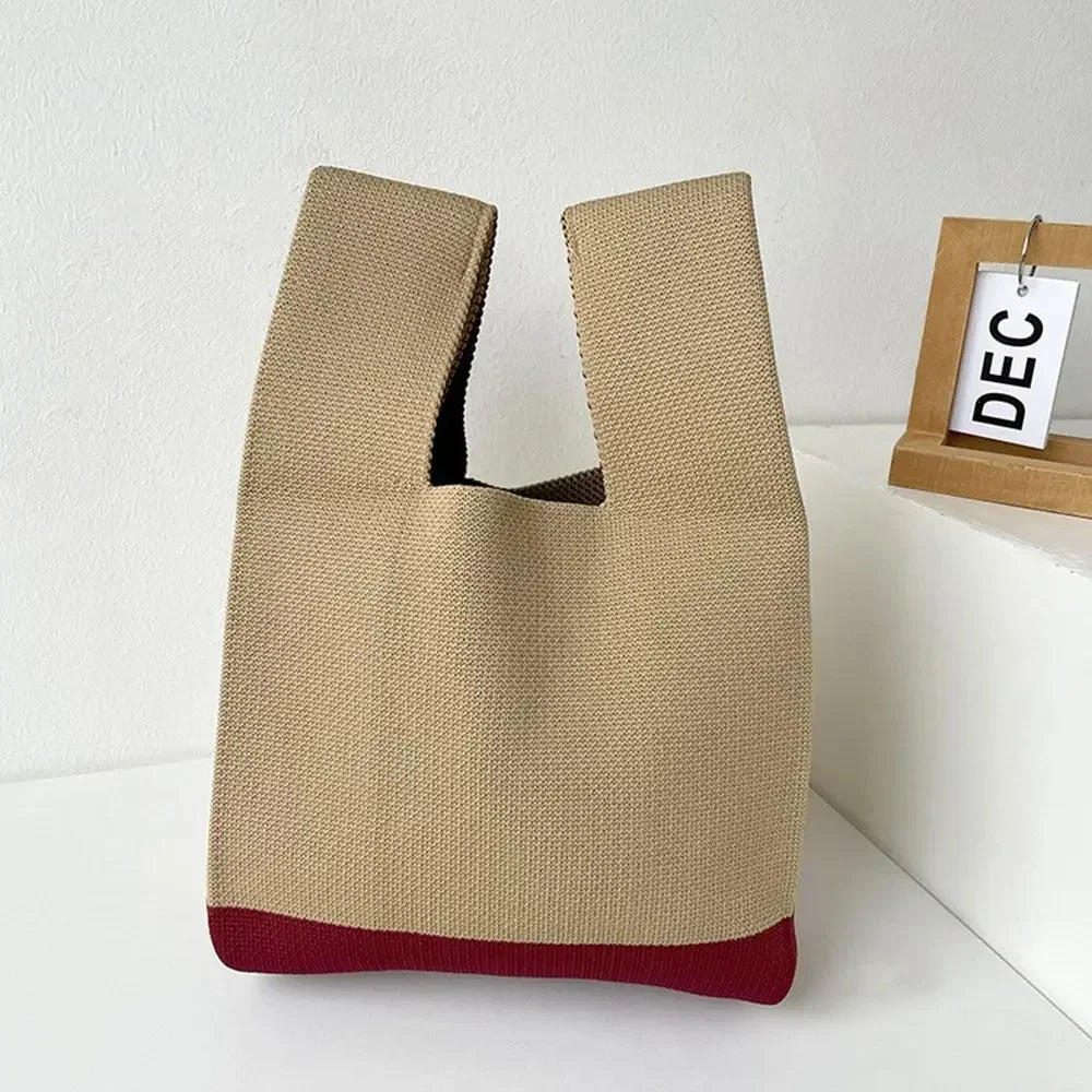 FAYA - Bolso Pequeño en lona con lazo - Beige - CARMEN VELVET