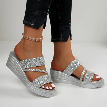 Daniela - Sandalias con cuña trenzadas