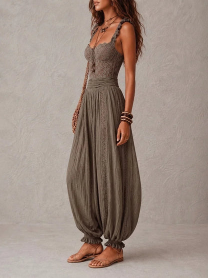Luisa - Mono bohemio con detalles de encaje