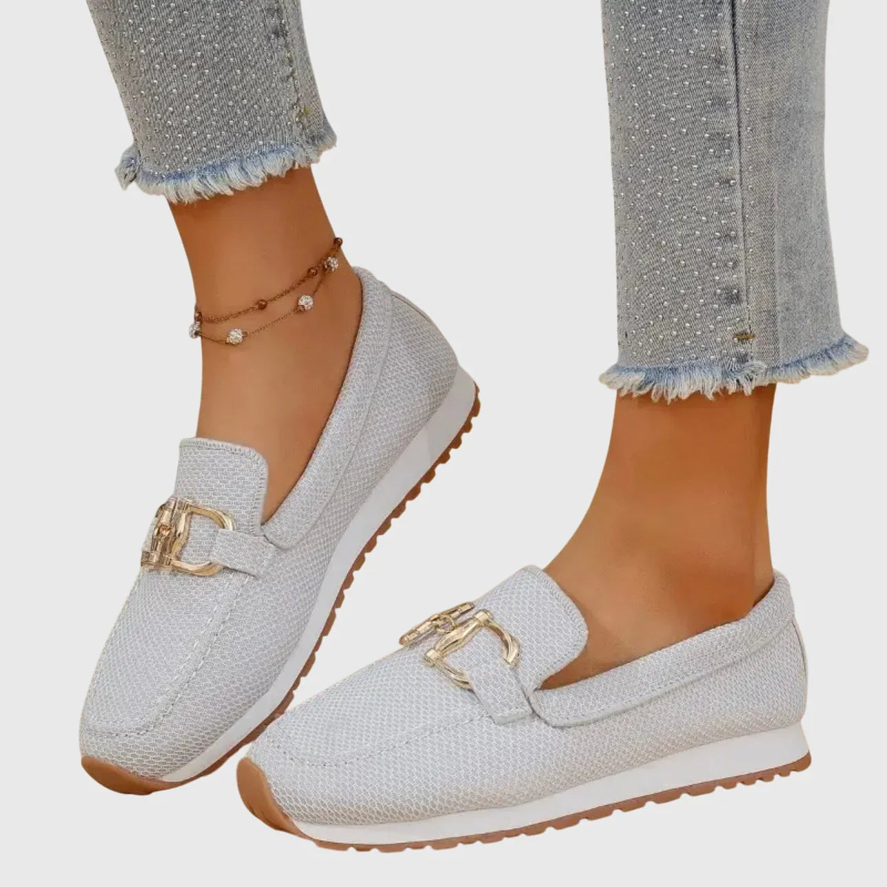 Ria - Zapatillas de confort ergonómico de tejido transpirable