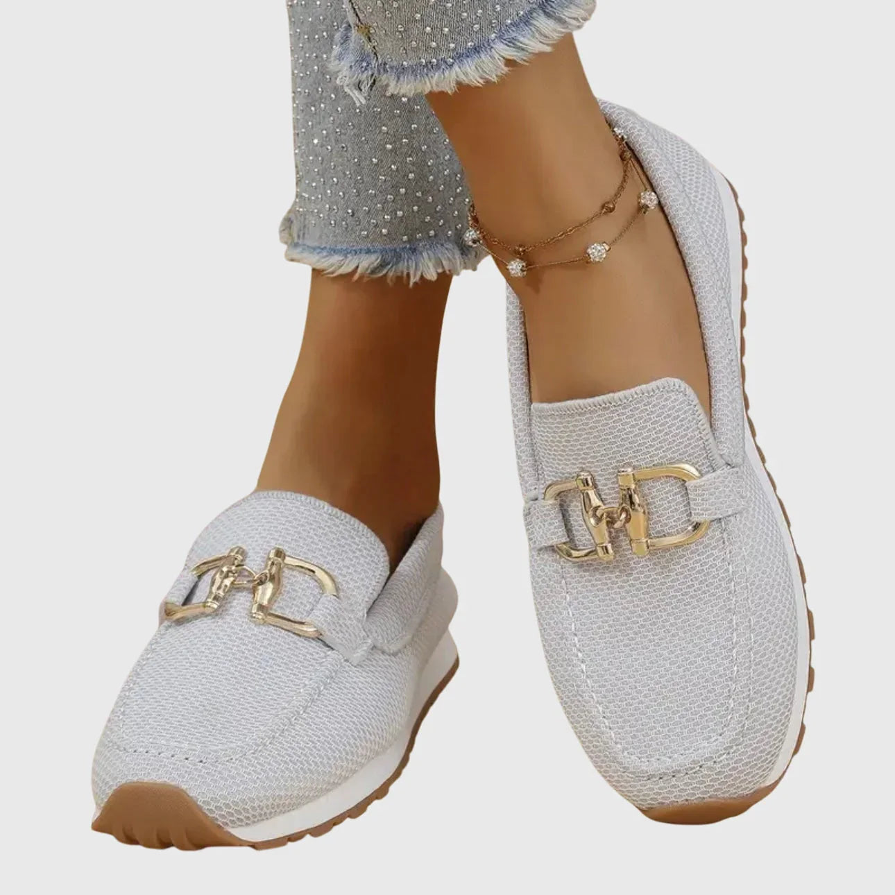 Ria - Zapatillas de confort ergonómico de tejido transpirable