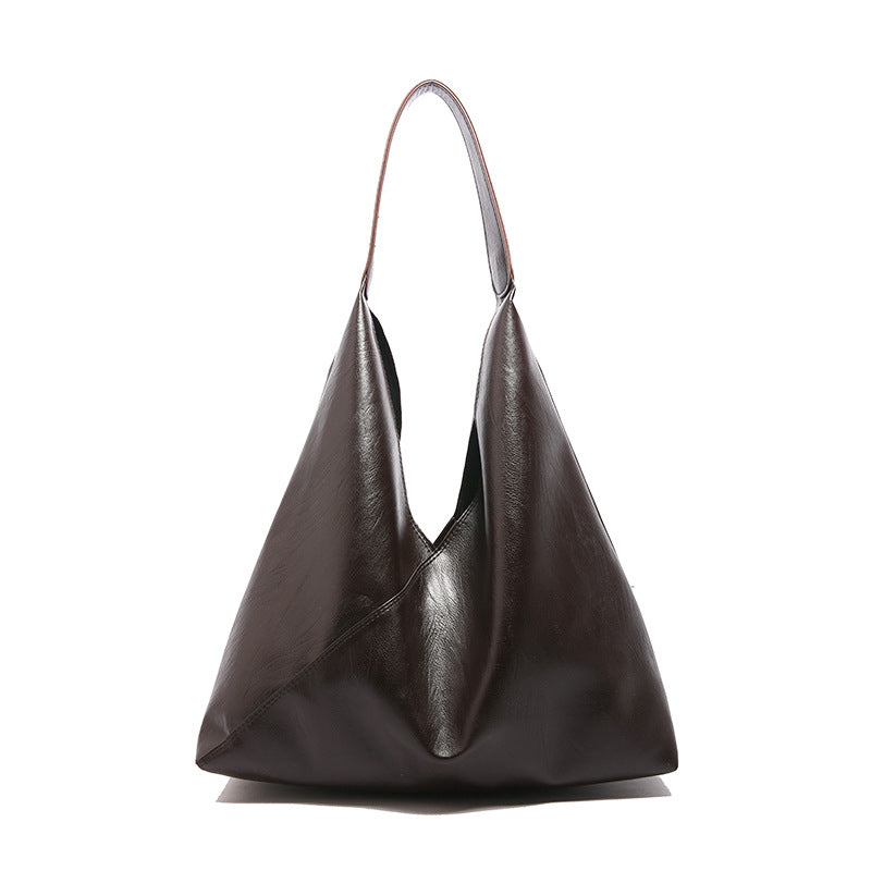 TALIS - Bolso Grande hombro elegante - Café - CARMEN VELVET
