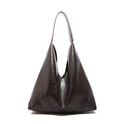 TALIS - Bolso Grande hombro elegante - Café - CARMEN VELVET