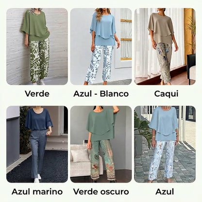 Fin - Conjunto de 2 piezas de estilo diario y cómodo
