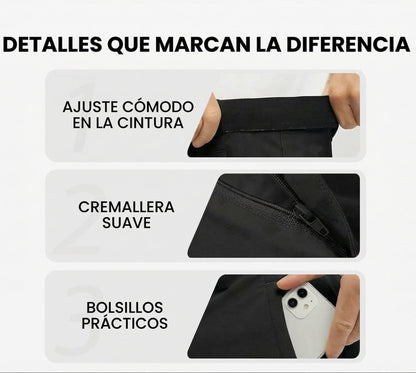 Nico - Pantalones cortos de golf elásticos
