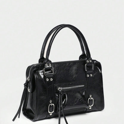 MAELYS - Bolso cuero de tendencia Vintage - CARMEN VELVET
