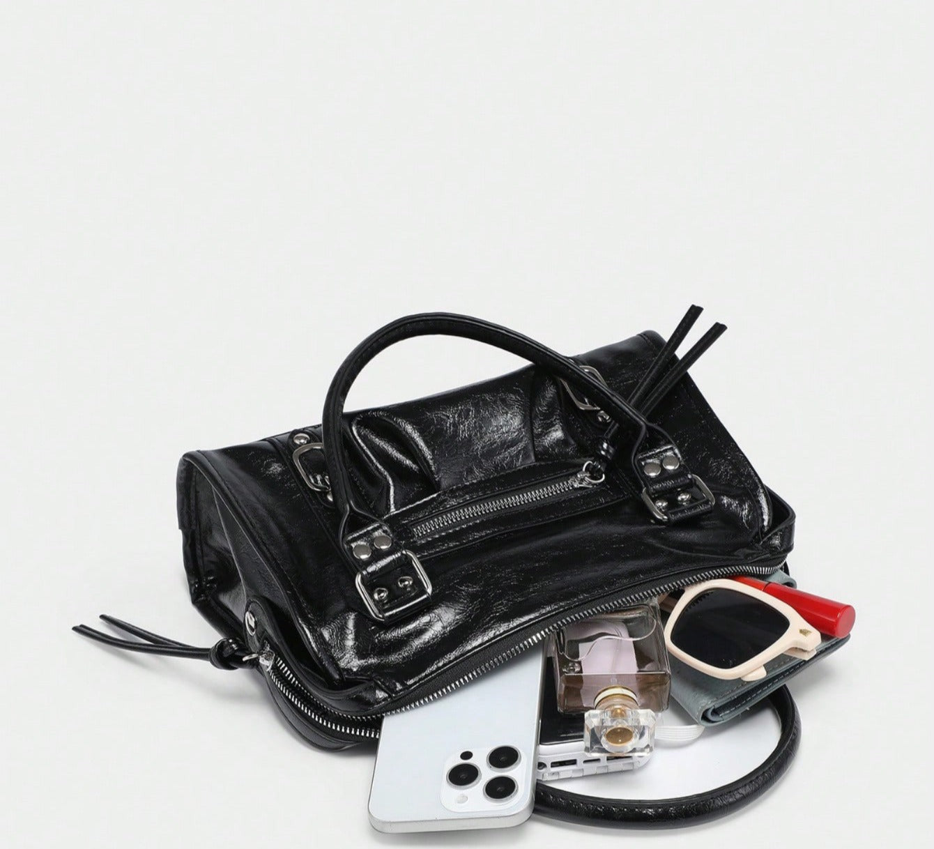 MAELYS - Bolso cuero de tendencia Vintage - CARMEN VELVET