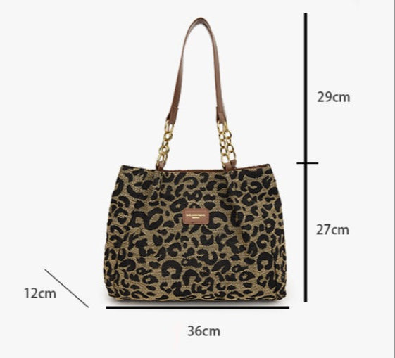 Bruna - Bolso con elegante motivo de leopardo