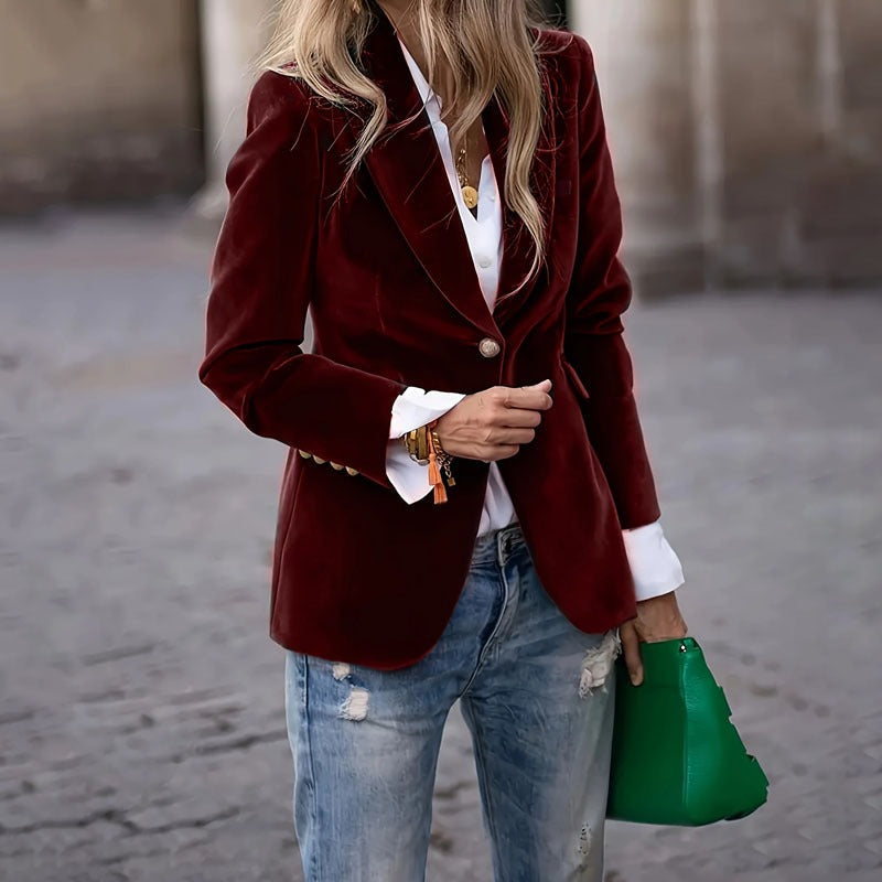 Noa - Blazer elegante de terciopelo