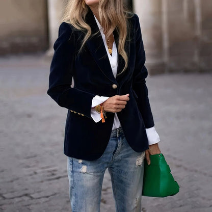 Noa - Blazer elegante de terciopelo
