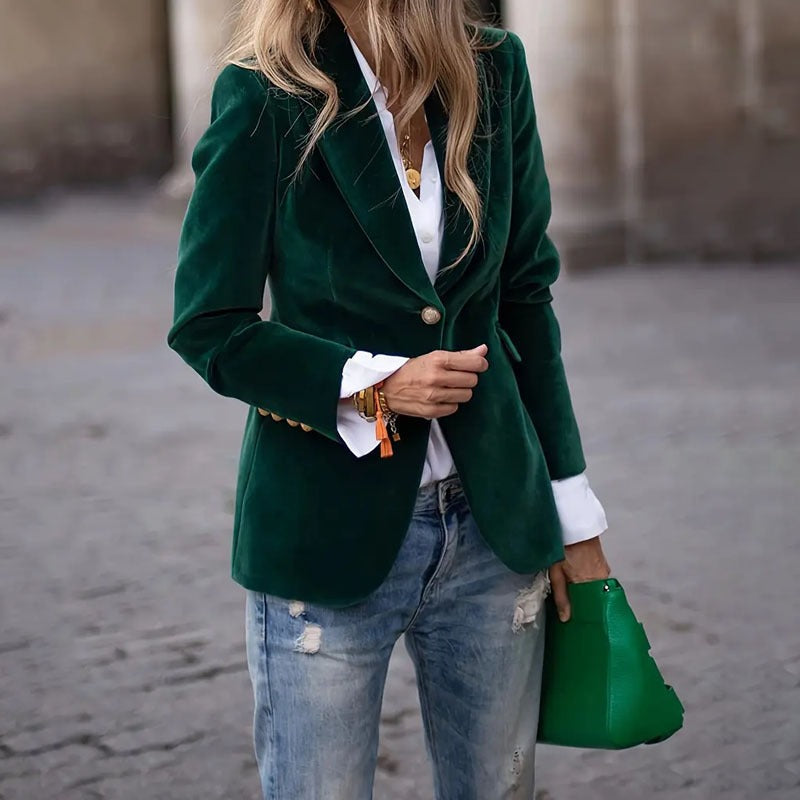 Noa - Blazer elegante de terciopelo