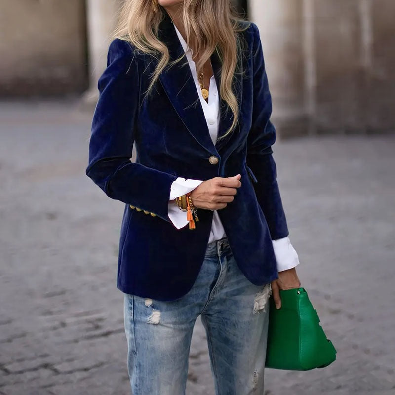 Noa - Blazer elegante de terciopelo