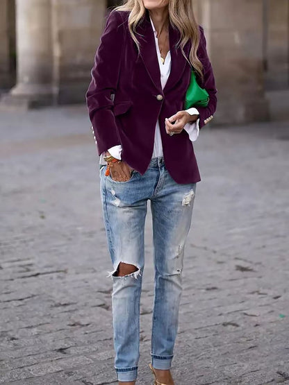 Noa - Blazer elegante de terciopelo