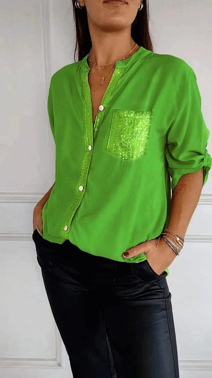 Kiara - Camisa con lentejuelas