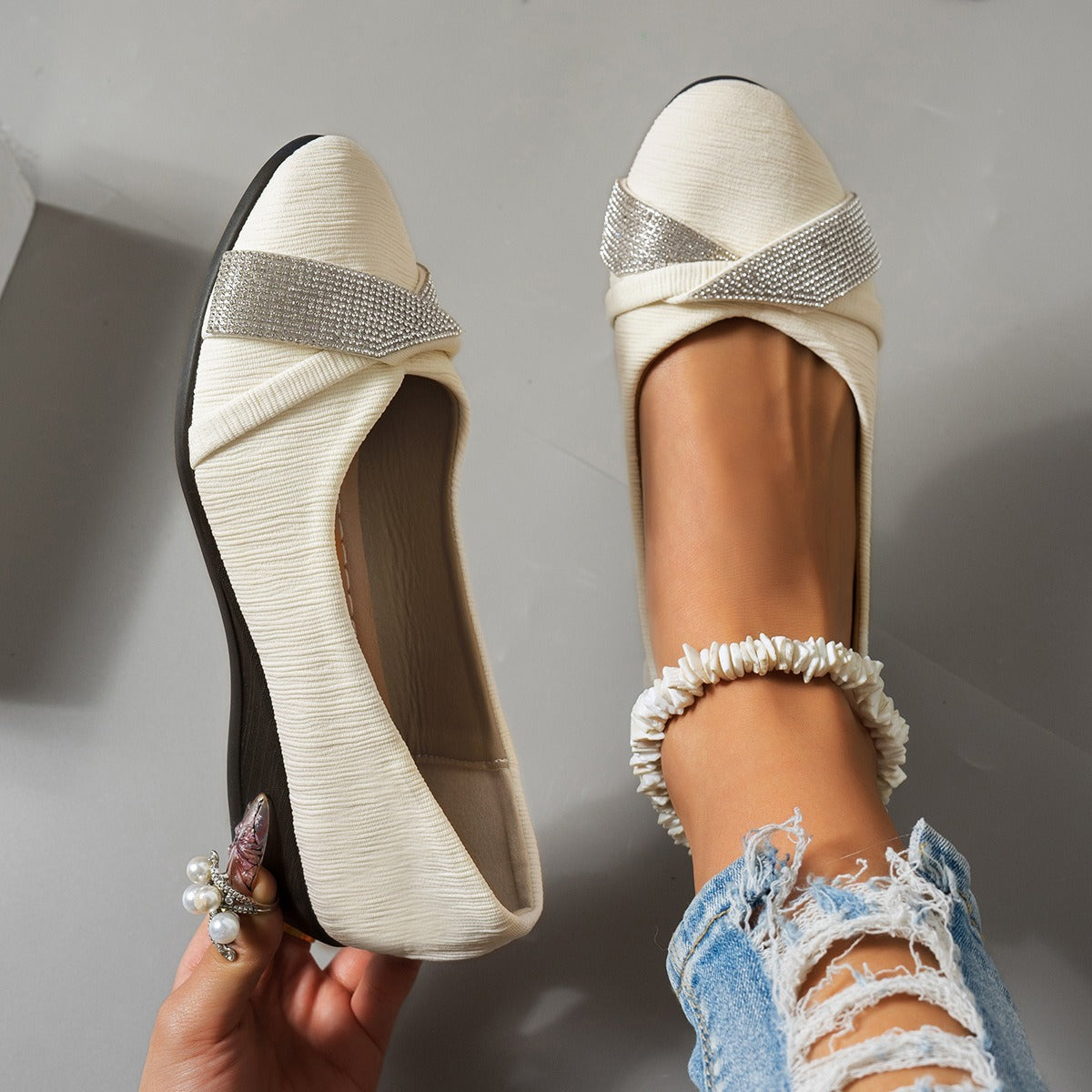 Abril - Zapatos ligeros y ergonómicos con cuña