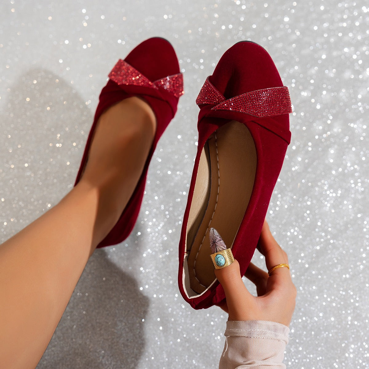 Abril - Zapatos ligeros y ergonómicos con cuña