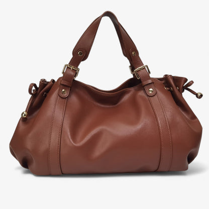 NWAE - Bolso Grande de Cuero - Marrón - CARMEN VELVET