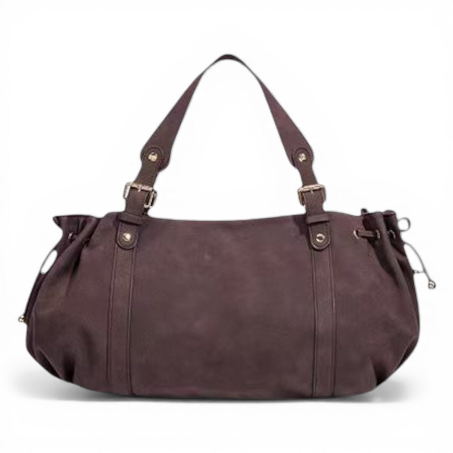 NWAE - Bolso Grande de Ante - Burdeos - CARMEN VELVET