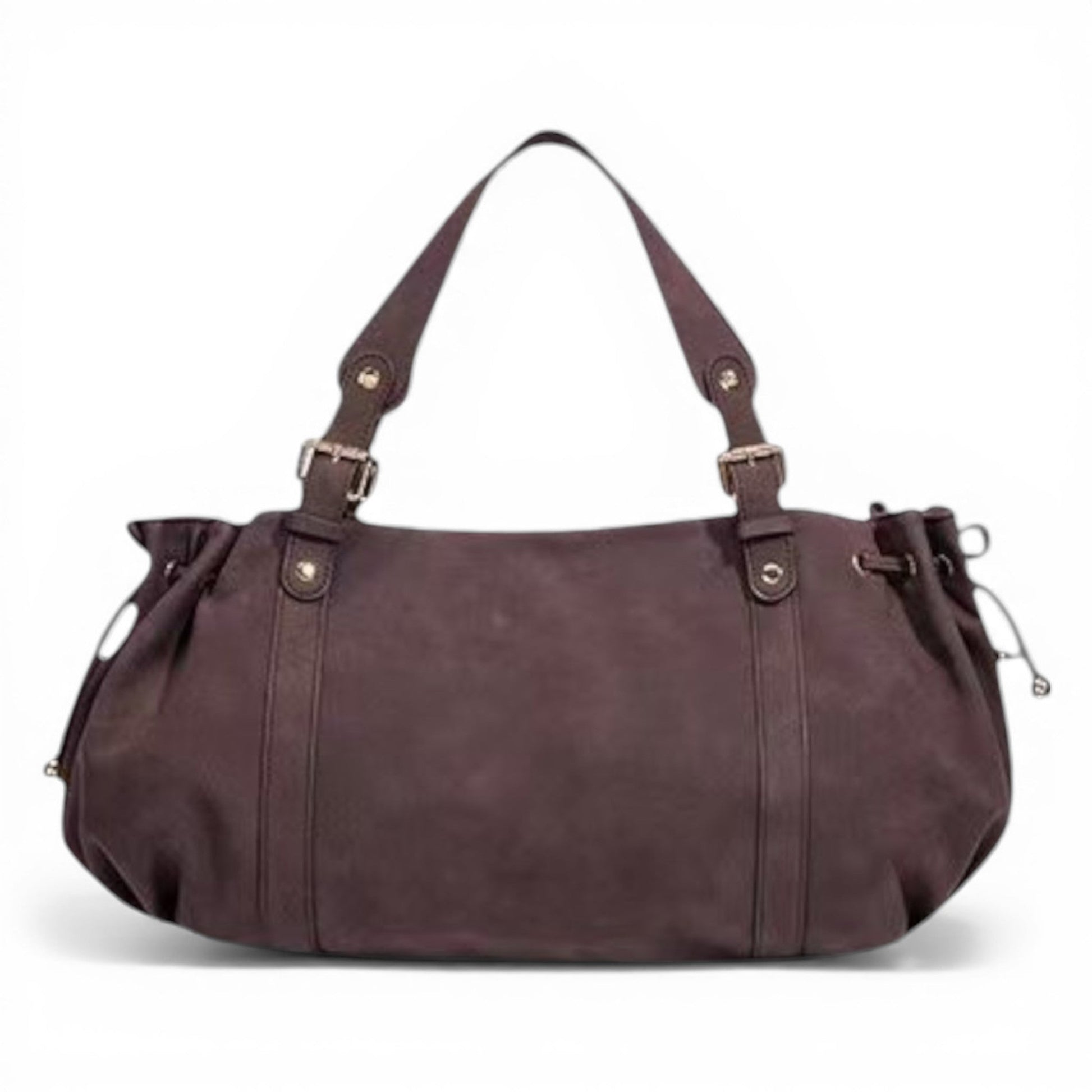 NWAE - Bolso Grande de Ante - Burdeos - CARMEN VELVET